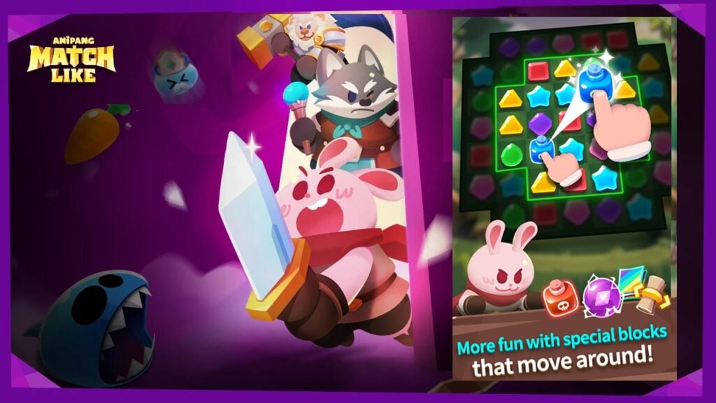 Anipang Matchlike is een nieuwe Roguelike RPG met Match-3-puzzels