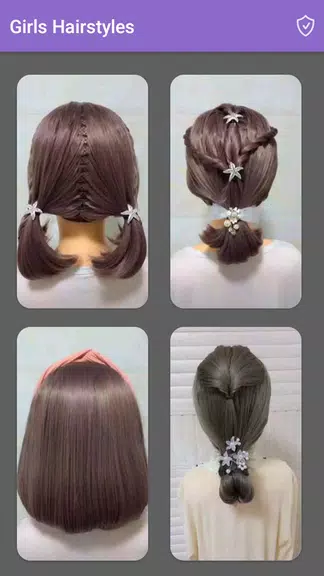 Girls Hairstyles Step By Step 스크린샷 1