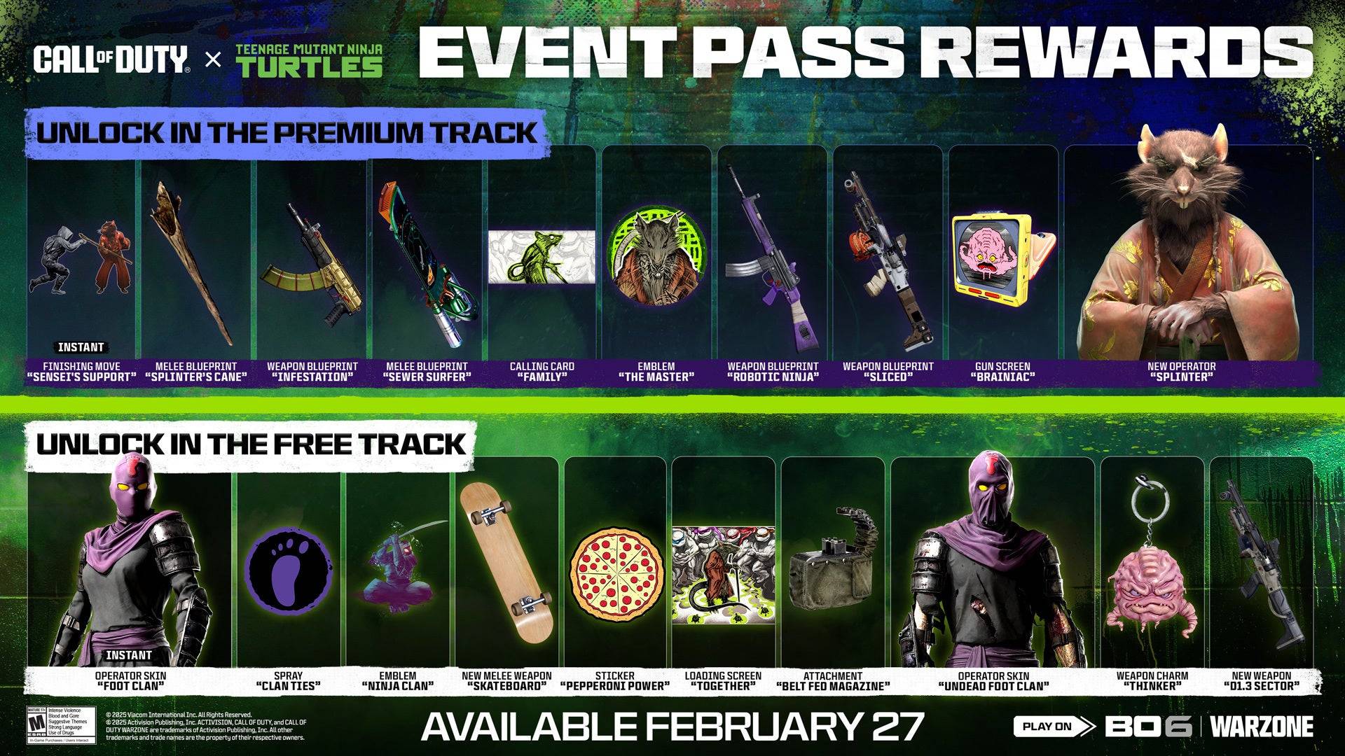 De Turtles Event Pass is slechts de tweede ooit in Call of Duty. Image Credit: Activision Publishing.