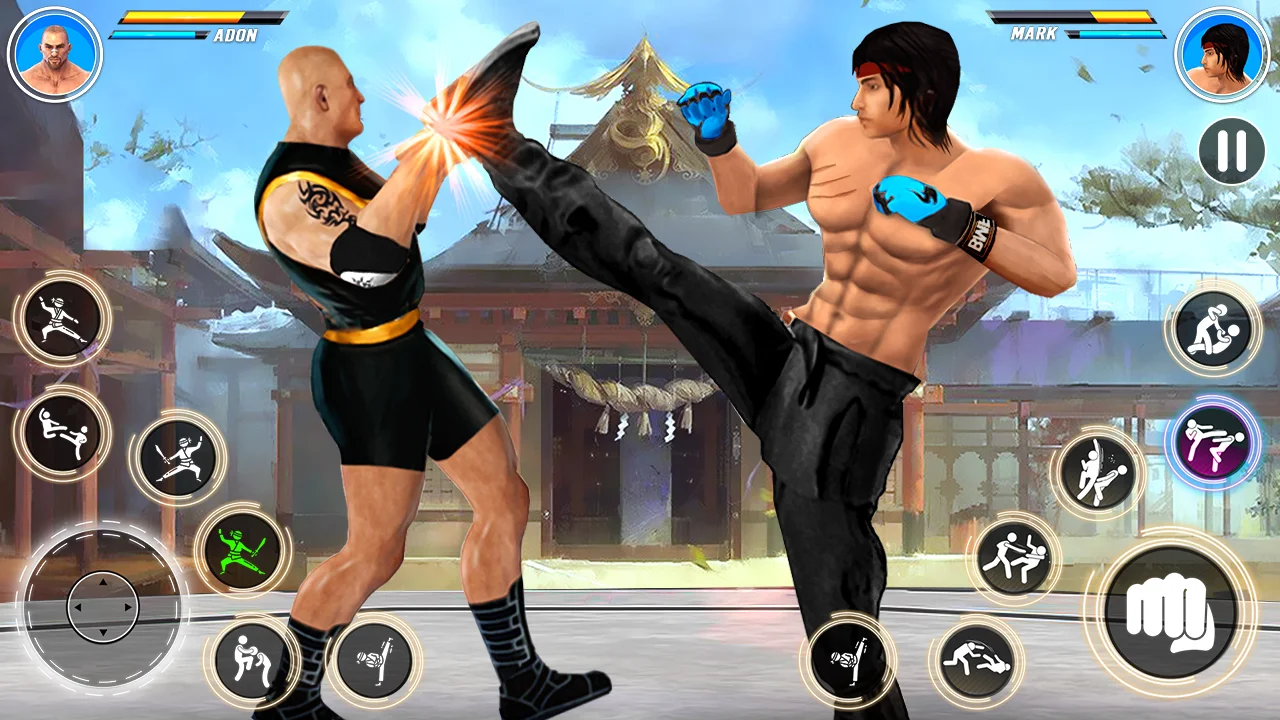 Kung Fu Games - Fighting Games 스크린샷 1