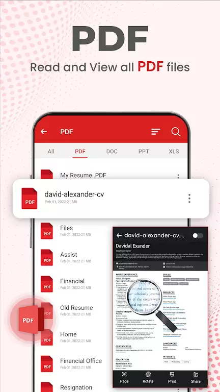 Document Reader PDF Reader Скриншот 1