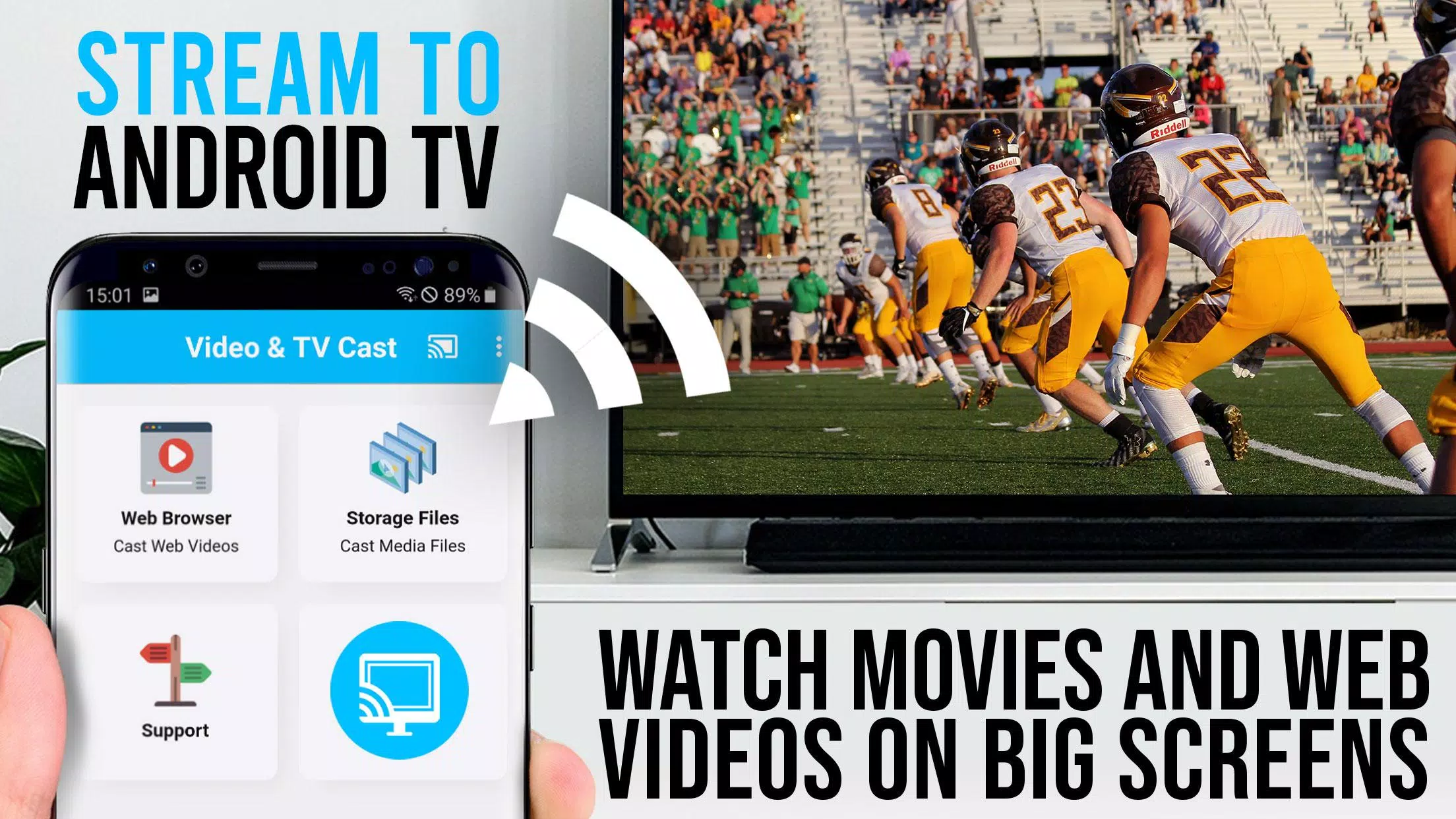 Schermata TV Cast for Android TV 2