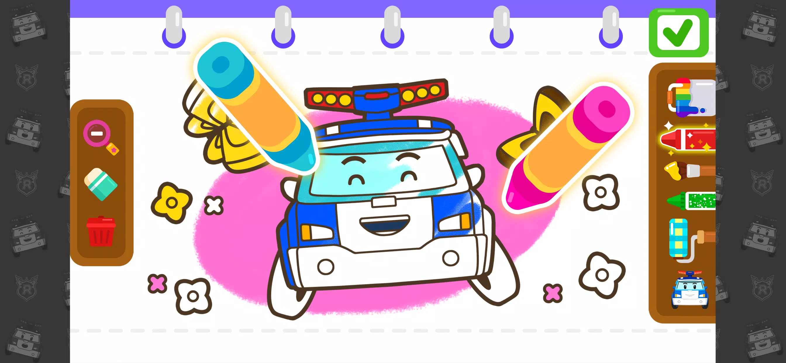 Poli Coloring & Games - Kids 스크린샷 3