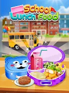 School Lunch Food - Lunch Box स्क्रीनशॉट 1