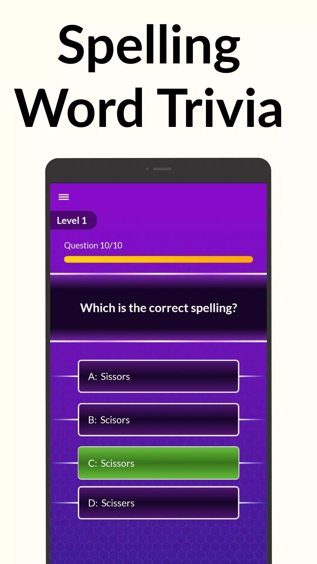Spelling Bee: Spelling Quiz Zrzut ekranu 0