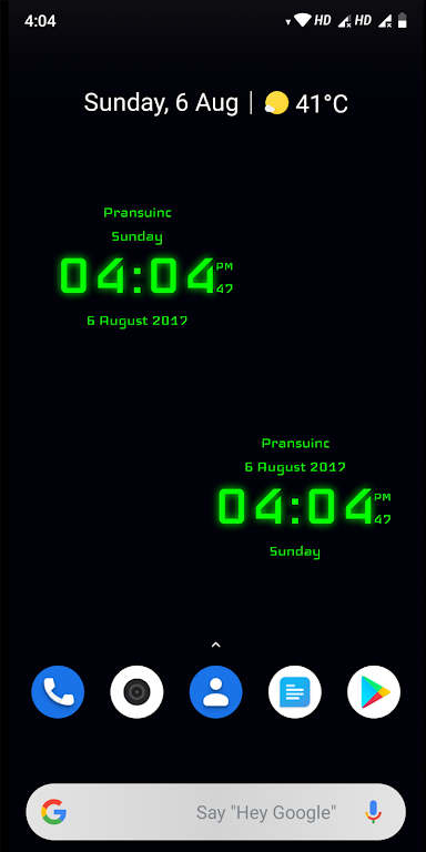 Digital Clock Screenshot 0