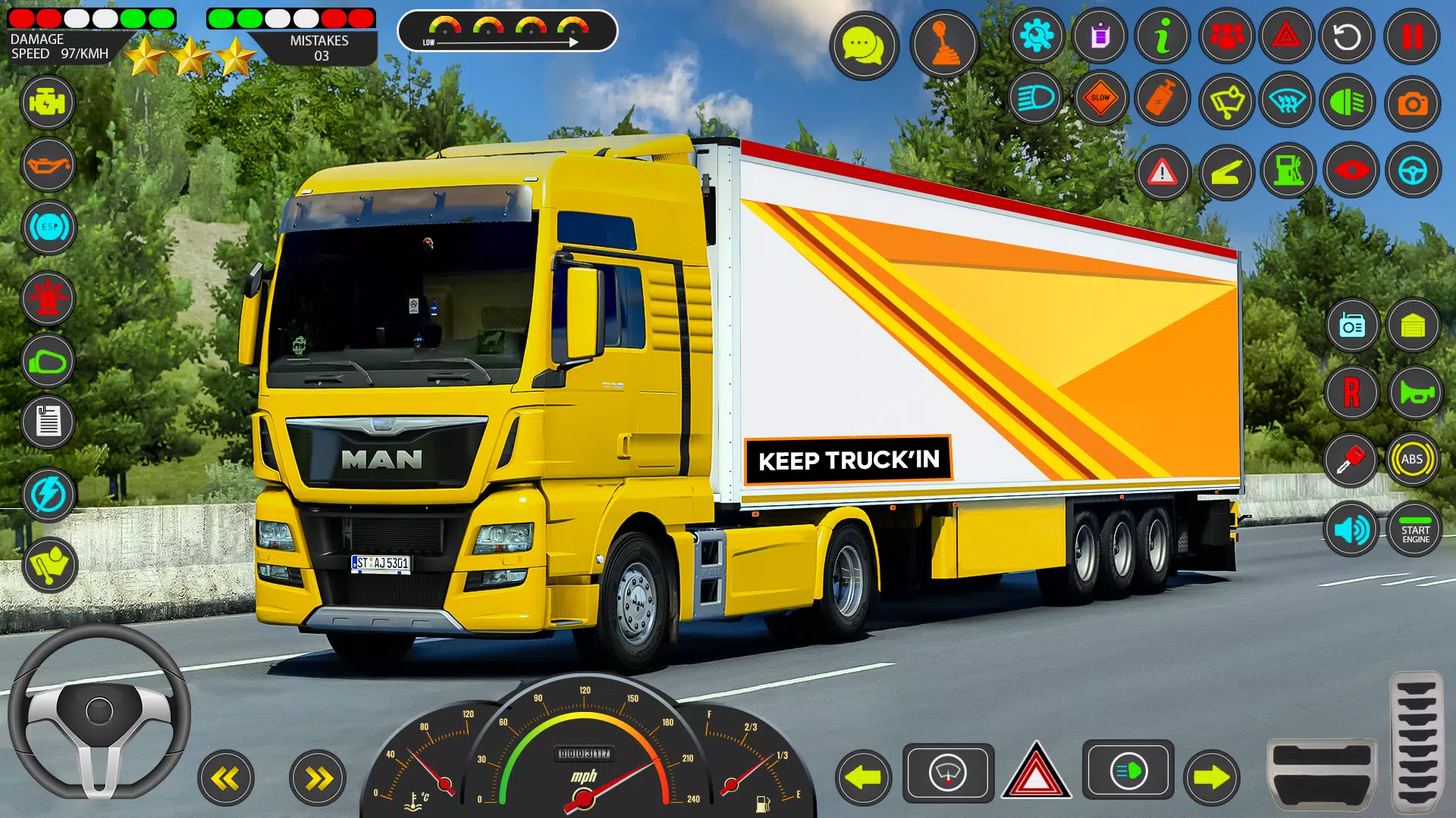 Euro Truck Games Sim 3d Captura de tela 0