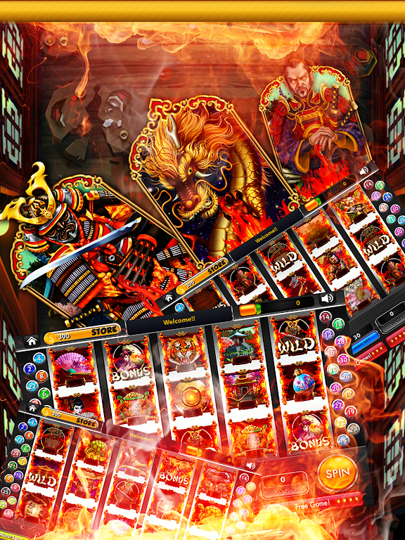 Blazing Samurai Slots – Free Captura de tela 0
