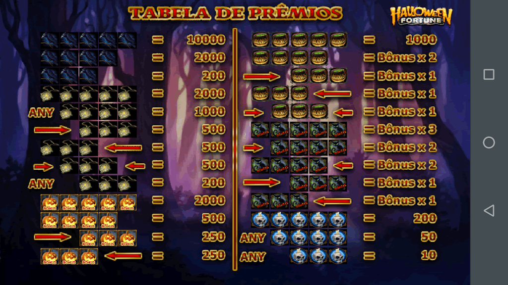 Halloween Fortune Caça Níquel應用截圖第2張