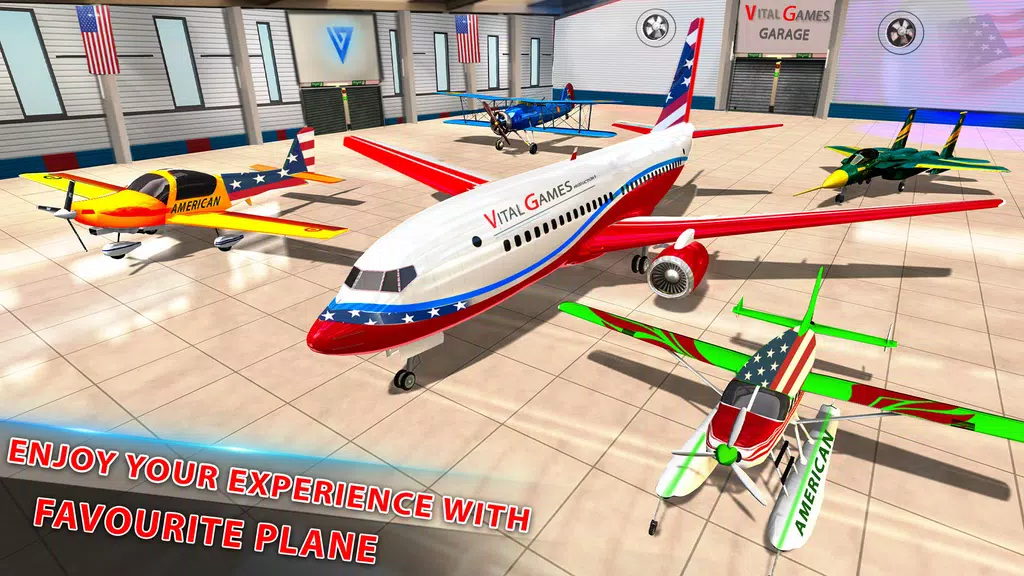 US Pilot Flight: Plane Games Schermafbeelding 2