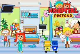 My Pretend Hospital Town Life Captura de pantalla 0