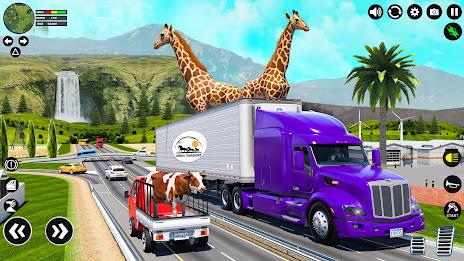 Animal Transport Truck Driving Captura de tela 2