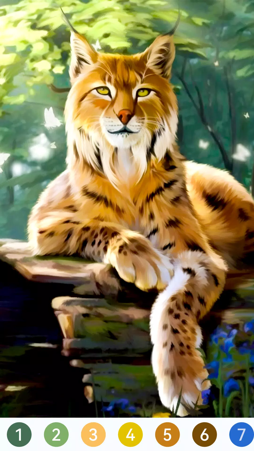 Animal Paint by Number Game 스크린샷 1