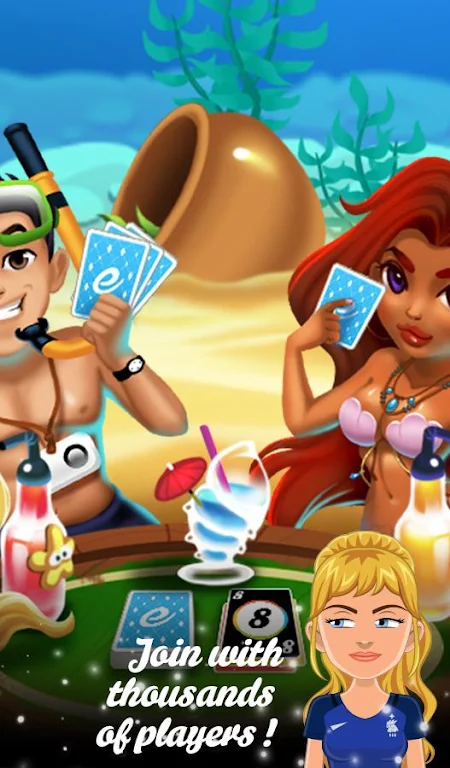 Multiplayer Crazy8 Game Capture d'écran 2