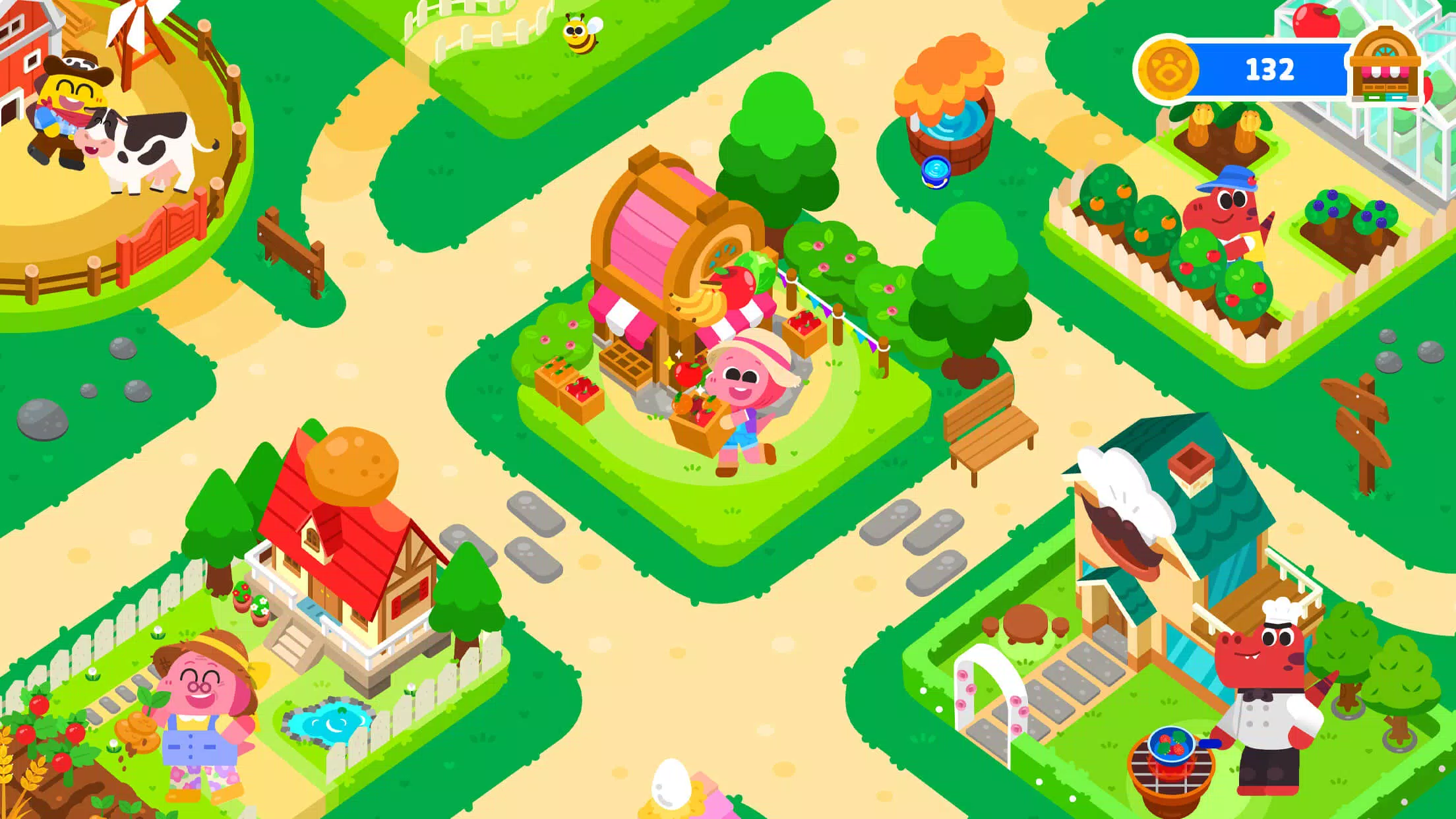 Cocobi Farm Town - Kids Game ภาพหน้าจอ 0