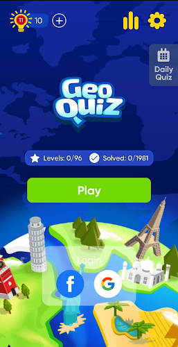 Geo Quiz: World Geography, Map Screenshot 0