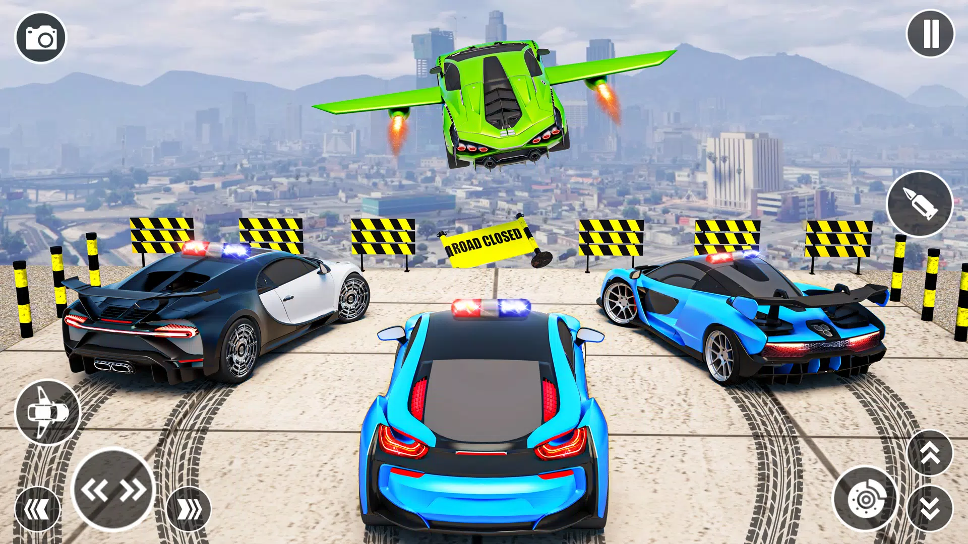 Flying Car Robot Shooting Game スクリーンショット 1