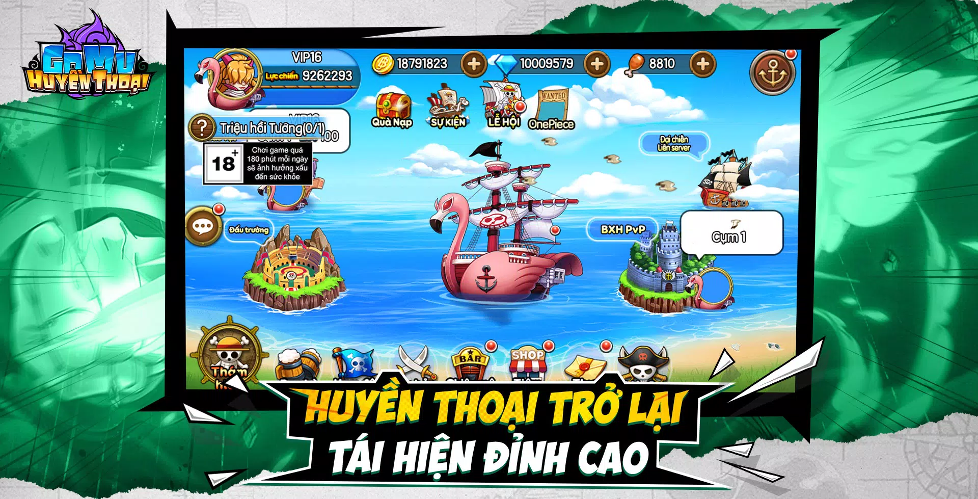 Gomu Huyền Thoại - Đại Chiến スクリーンショット 0