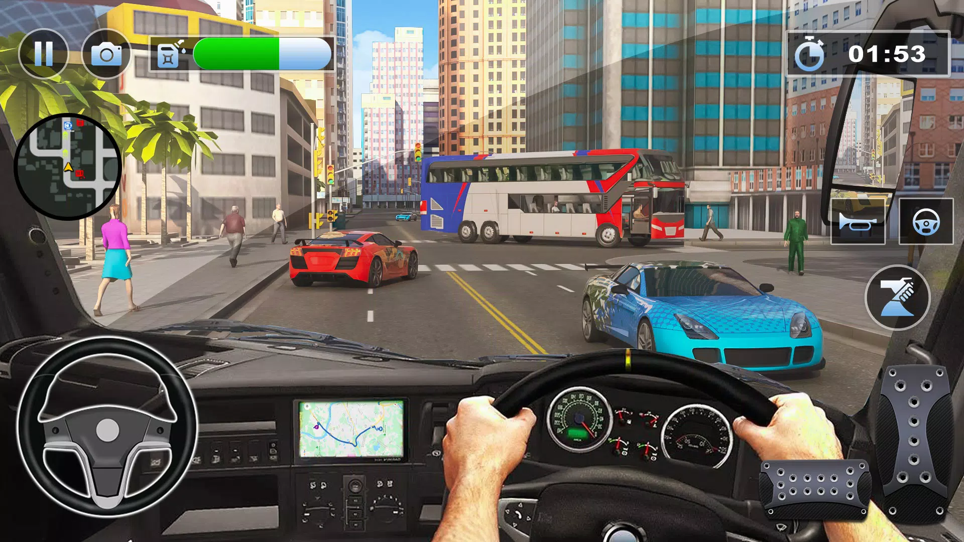 Bus Simulator : 3D Bus Games Ekran Görüntüsü 0