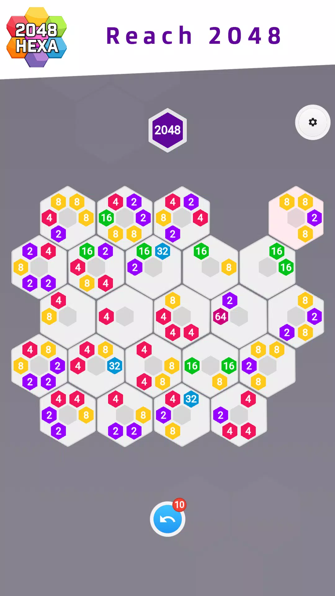 2048 Hexa Скриншот 1