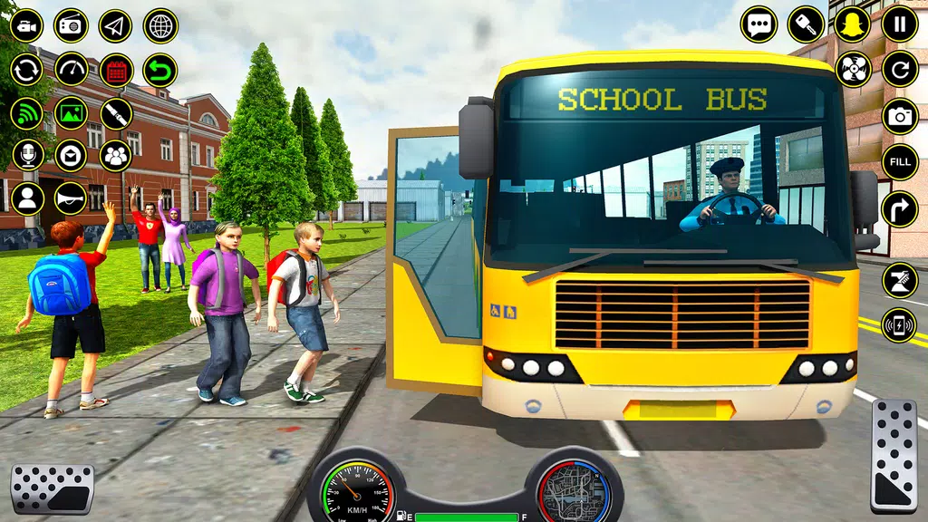 School Bus Coach Driver Games 스크린샷 1