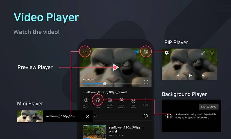 Видеоплеер HD - FX Player Скриншот 2