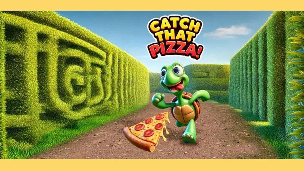 La pizza scompare in cattura quel gioco per labirinto pizza