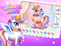 Unicorn Dress up Girls Game Captura de pantalla 0