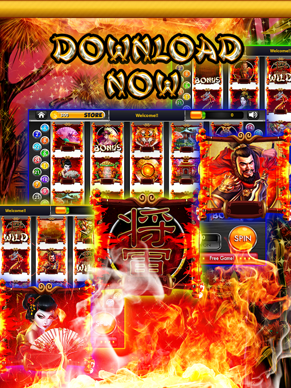 Blazing Samurai Slots – Free Captura de tela 1