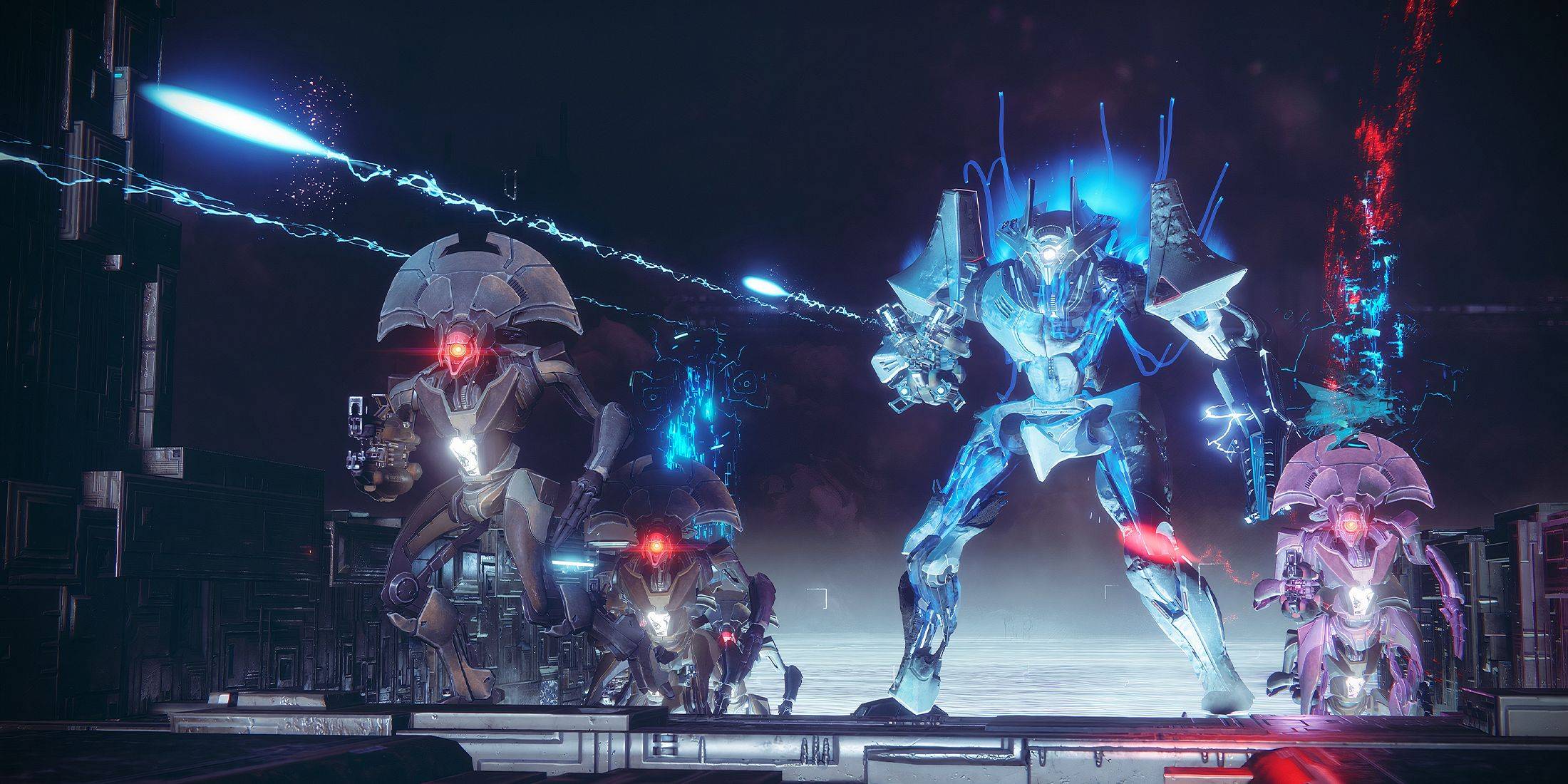 Vex enemies, cybernetic war machines from *Destiny 2*