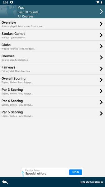 Golf Pad: Golf GPS & Scorecard Скриншот 1