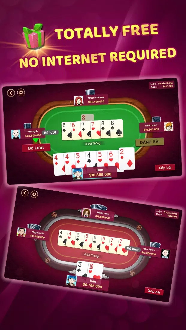 Tiến Lên All Rules Offline Capture d'écran 0