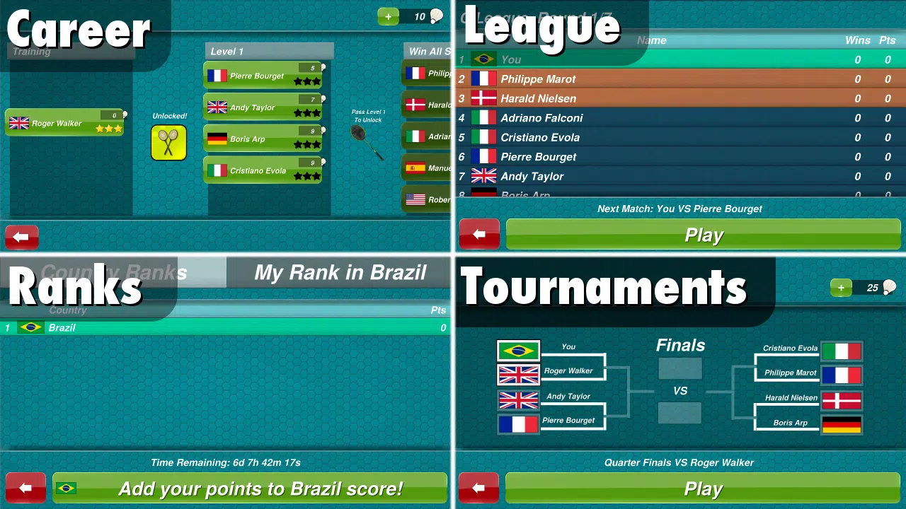 Schermata Badminton 3D 1