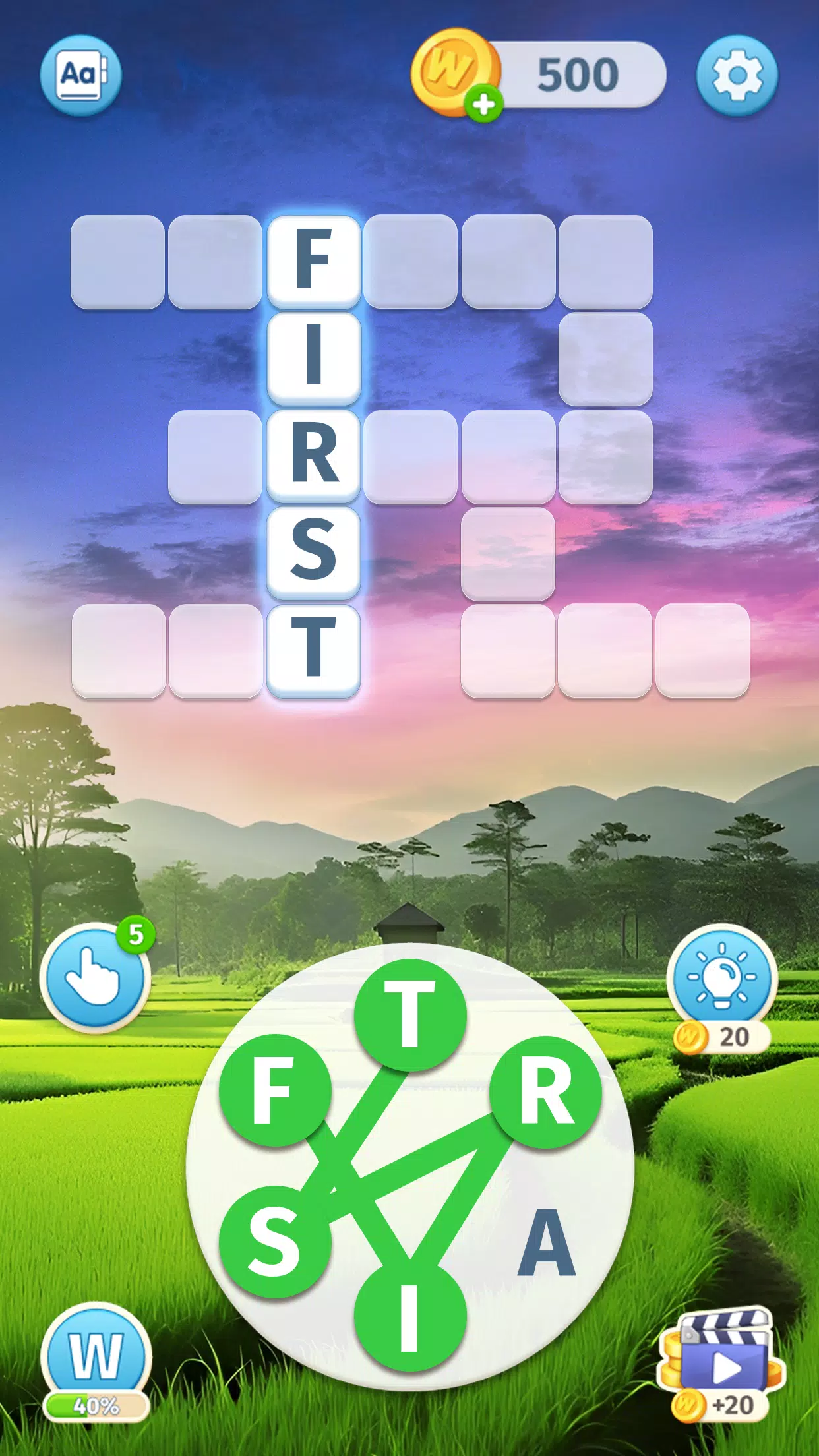 Sky Words Captura de tela 0