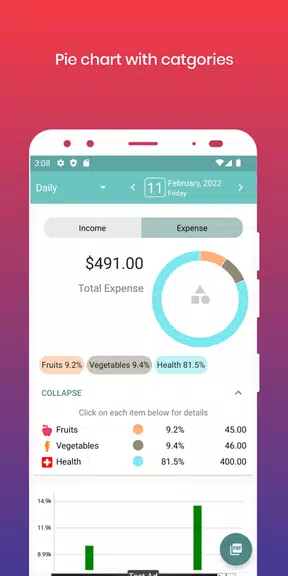 Day-to-day Expenses Captura de pantalla 3