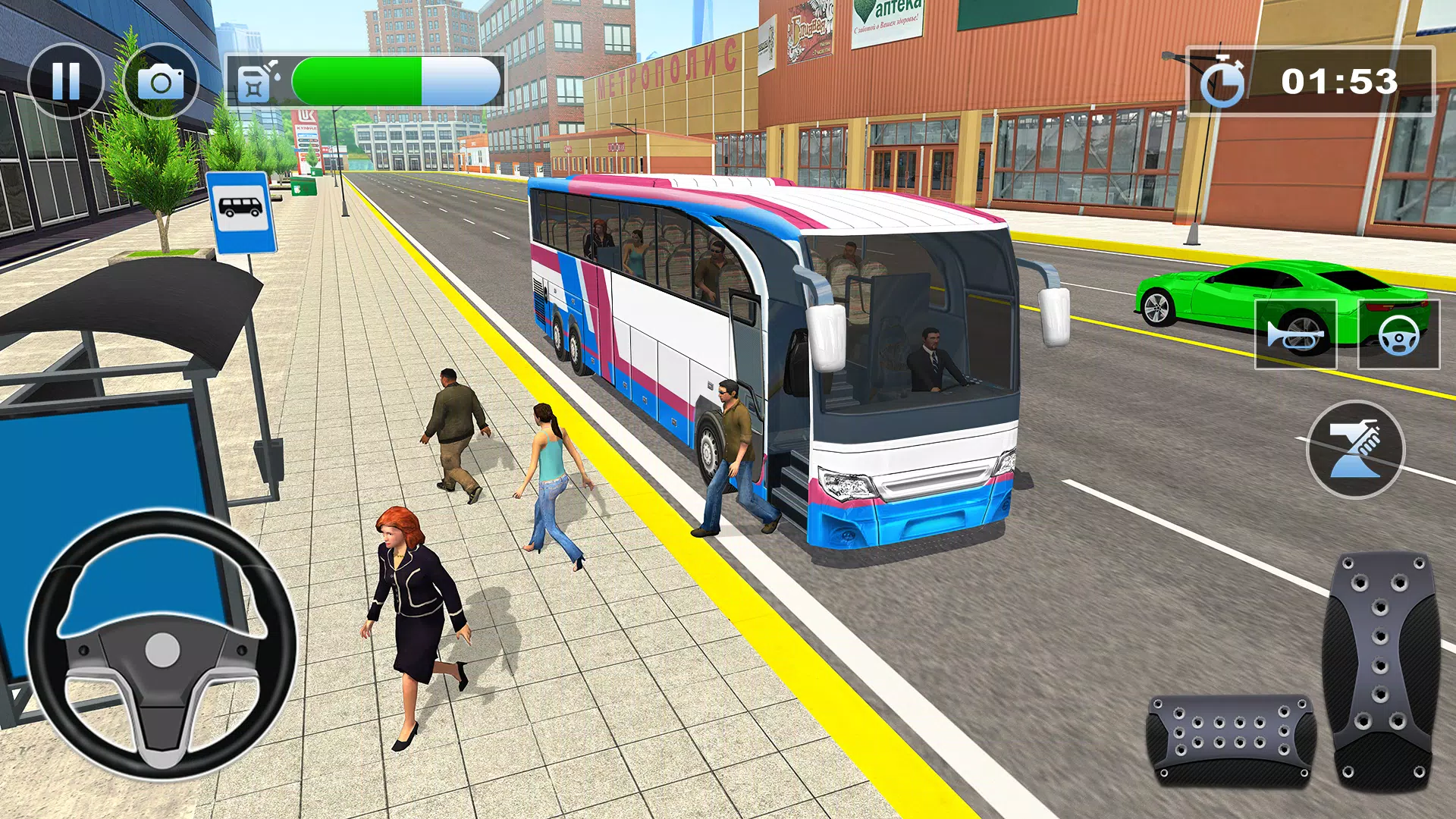 Bus Simulator : 3D Bus Games Zrzut ekranu 3