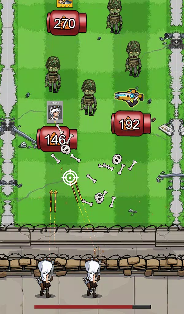 Zombie War Idle Defense Game Capture d'écran 1