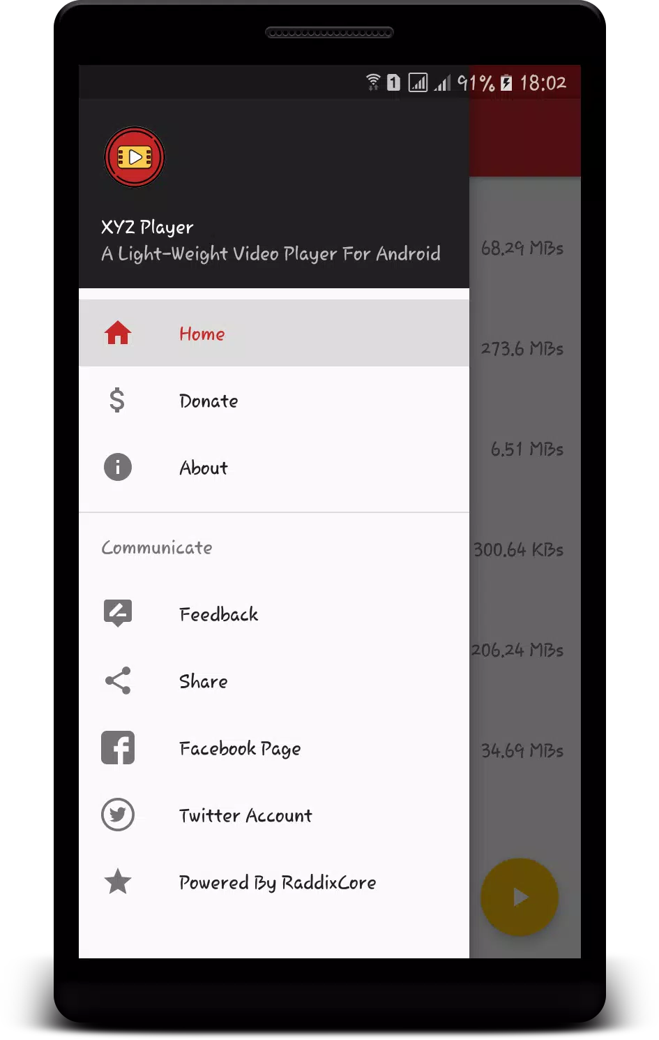 XYZ Player Captura de tela 1