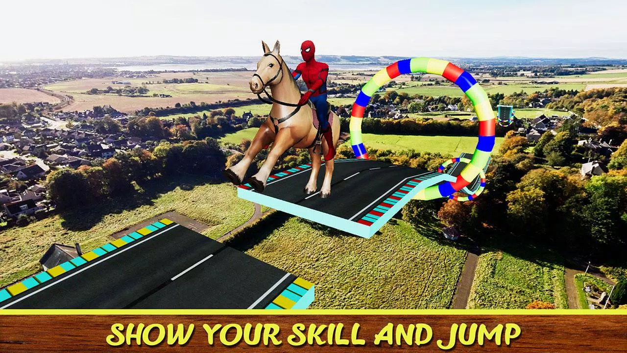 Diligent SuperHeroes Horse Riding 3d Tangkapan skrin 0