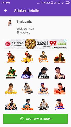 Tamil Stickers: WAStickerApps ภาพหน้าจอ 0