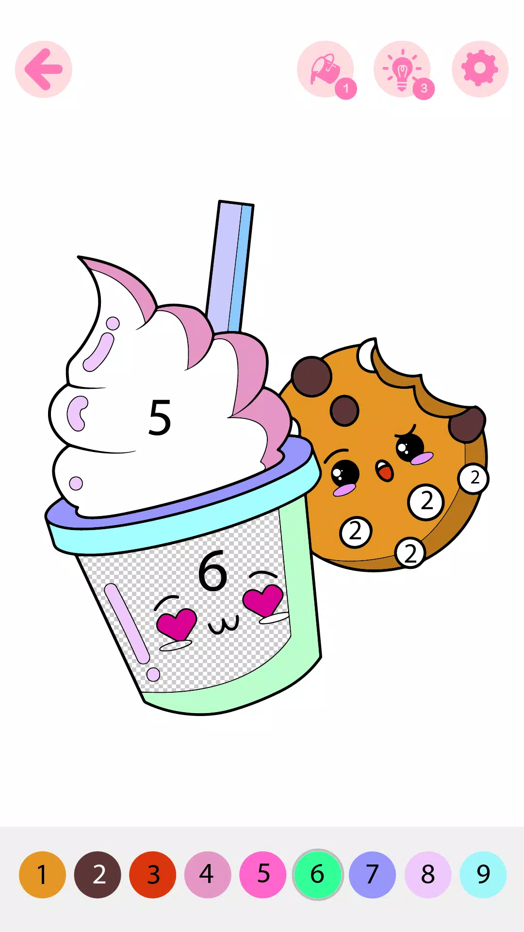 Crianças Colorindo por Números Captura de tela 2