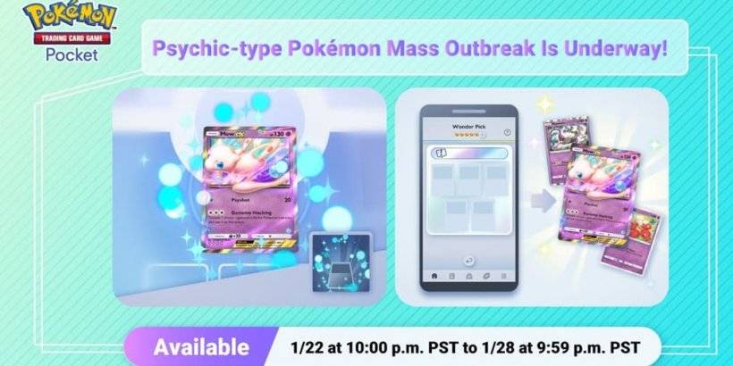 Pokémon TCG Pocket Launches Psychic Mass Outbreak
