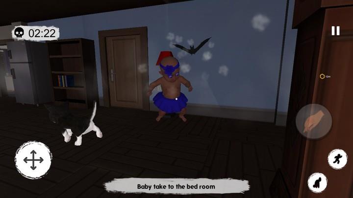 Baby Blue Scary Night House Screenshot 2