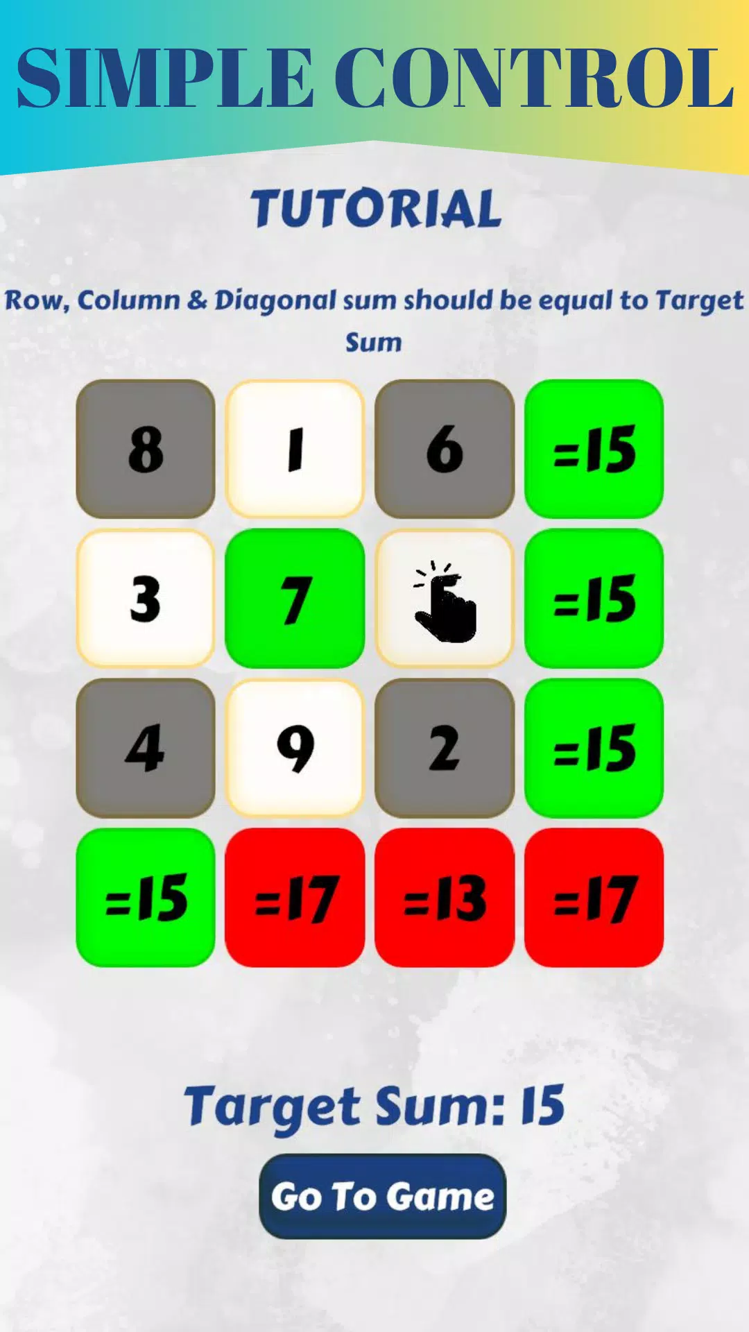 Magic Square game Скриншот 1