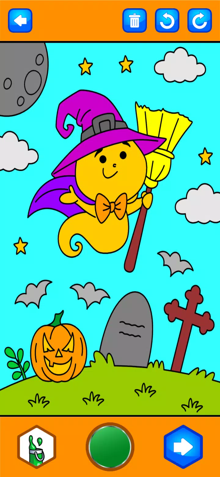 Halloween Coloring Game Captura de tela 2