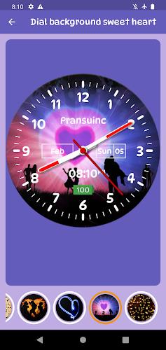 Heart Clock Live Wallpaper Capture d'écran 2