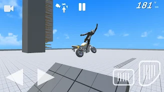 Moto Crash Simulator: Accident Captura de tela 2