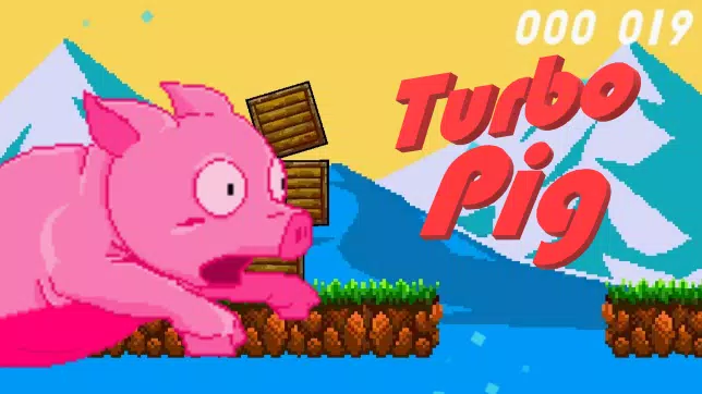 Turbo Pig platformer pixel art Captura de tela 0