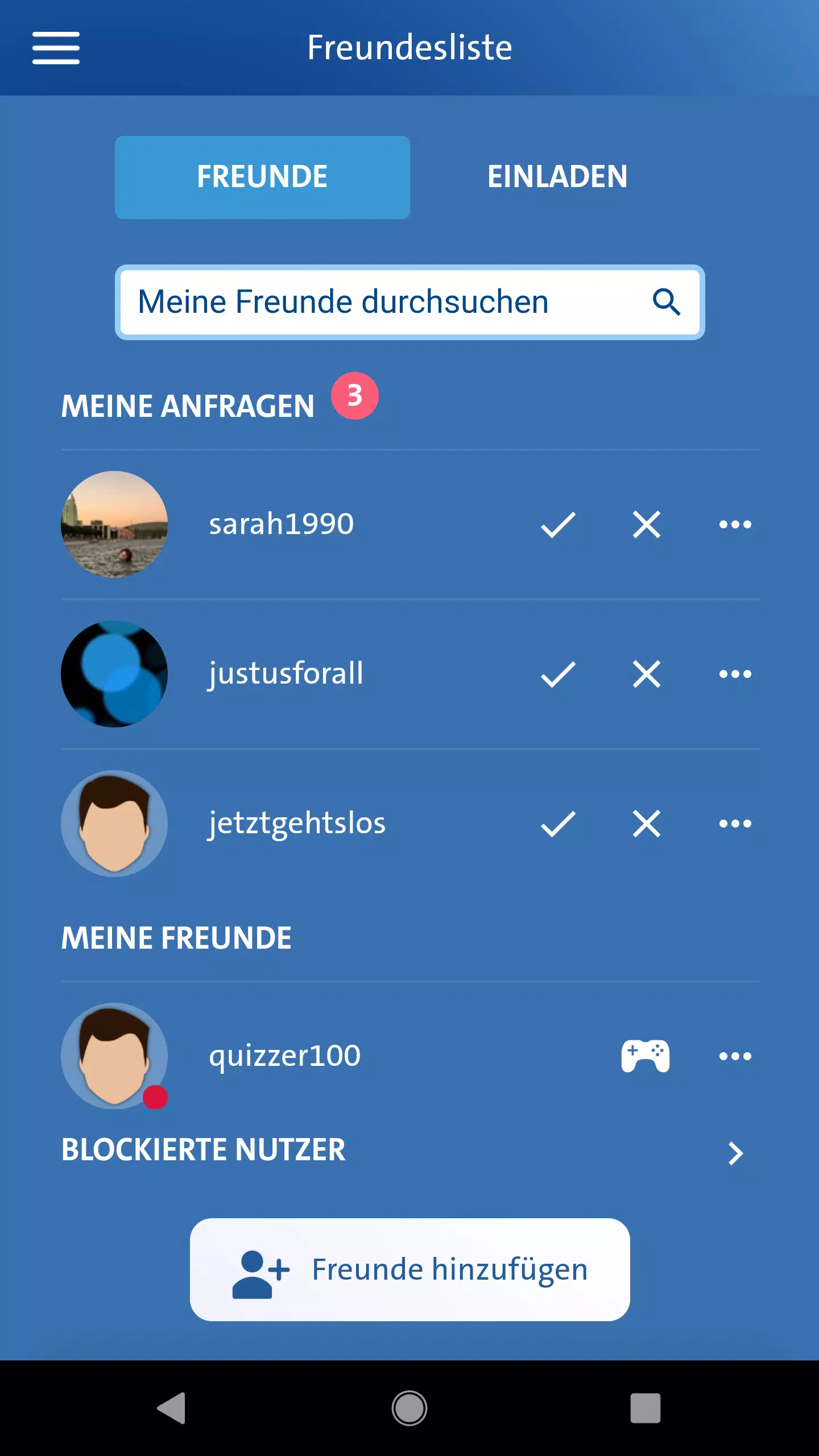 Schermata ARD Quiz 3