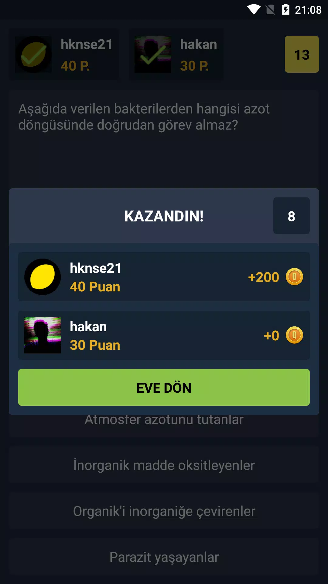 Biyoloji Quiz Tangkapan skrin 2